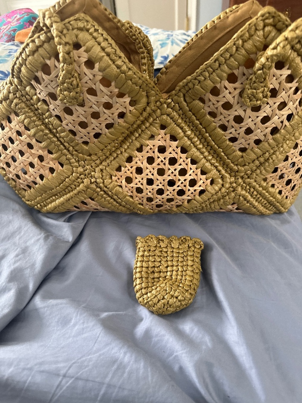 Straw bag